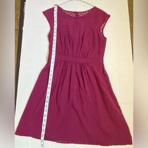 J. Crew Sleeveless Midi Dress in Rich Purple-Burgundy